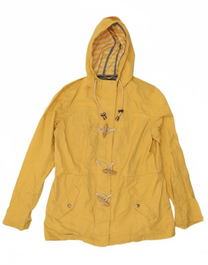 Fat Face Damen-Utility-Jacke mit Kapuze, UK 12, Mittelgelb, Polyester