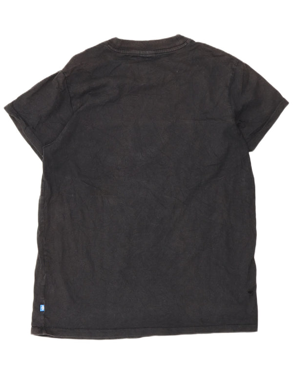 Adidas Herren Grafik T-Shirt Top Large Schwarz Baumwolle