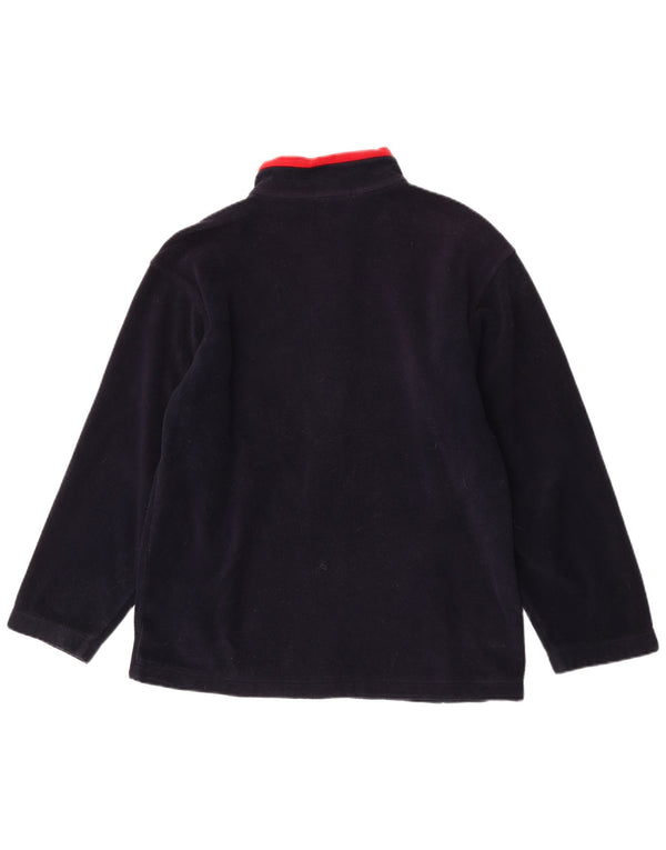 Marks & Spencer Herren Fleecejacke UK 36 Small Marineblau Farbblock
