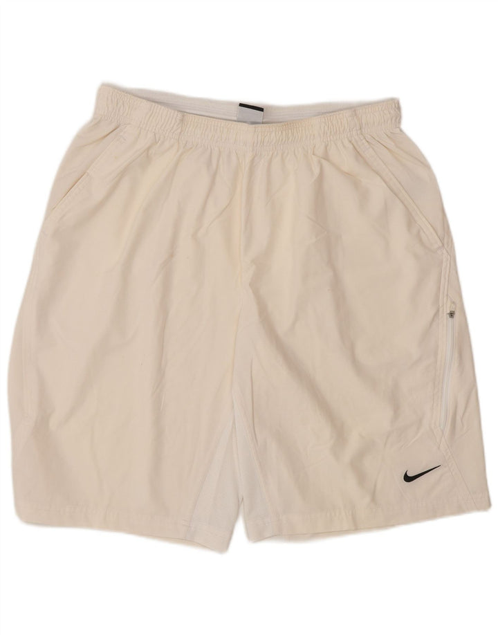 Nike Herren Dri Fit Sportshorts, groß, aus weißem Polyester