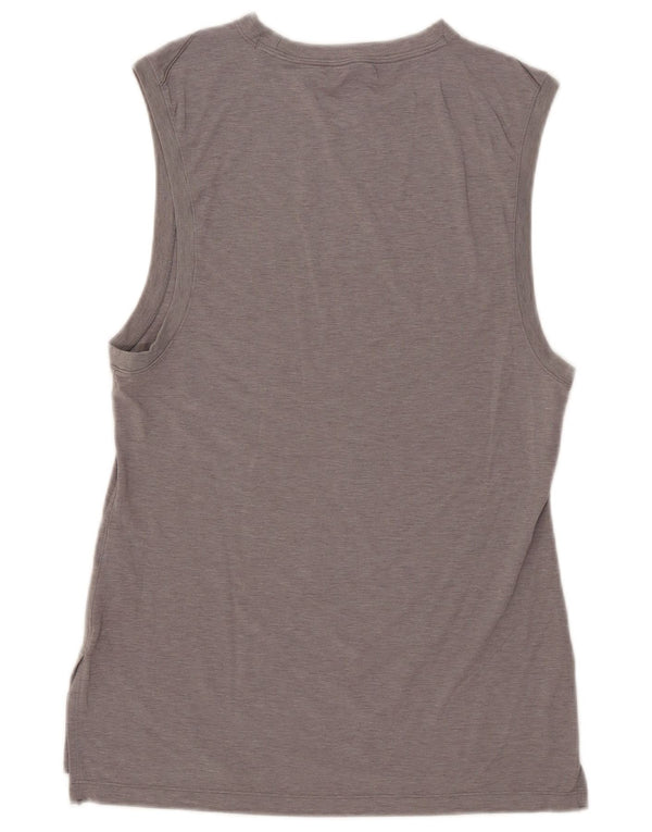 Nike Damen Dri Fit Weste Top UK 10 Small Grau Polyester