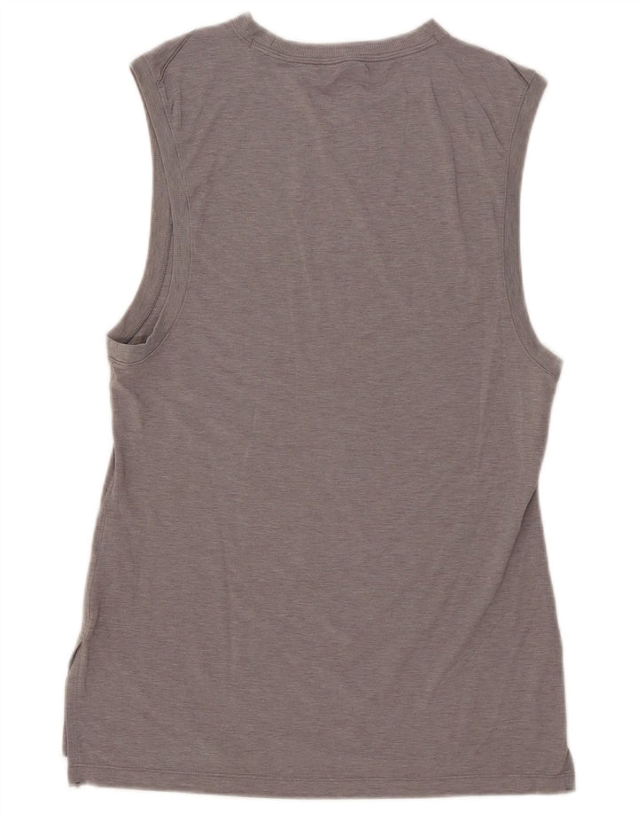 Nike Damen Dri Fit Weste Top UK 10 Small Grau Polyester