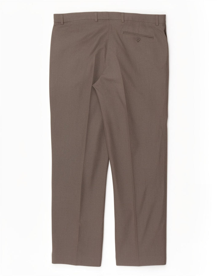 Marks & Spencer Herren-Anzughose mit Pegged-Anzug, W36, L31, graues Polyester