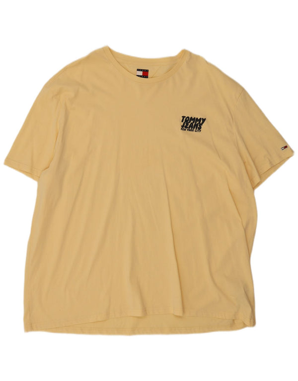 Tommy Hilfiger Herren T-Shirt Top 6XL Gelb Baumwolle