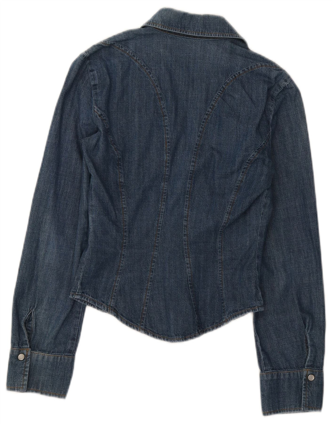 Max & Co. Damen Jeanshemd UK 8 Small Blaue Baumwolle