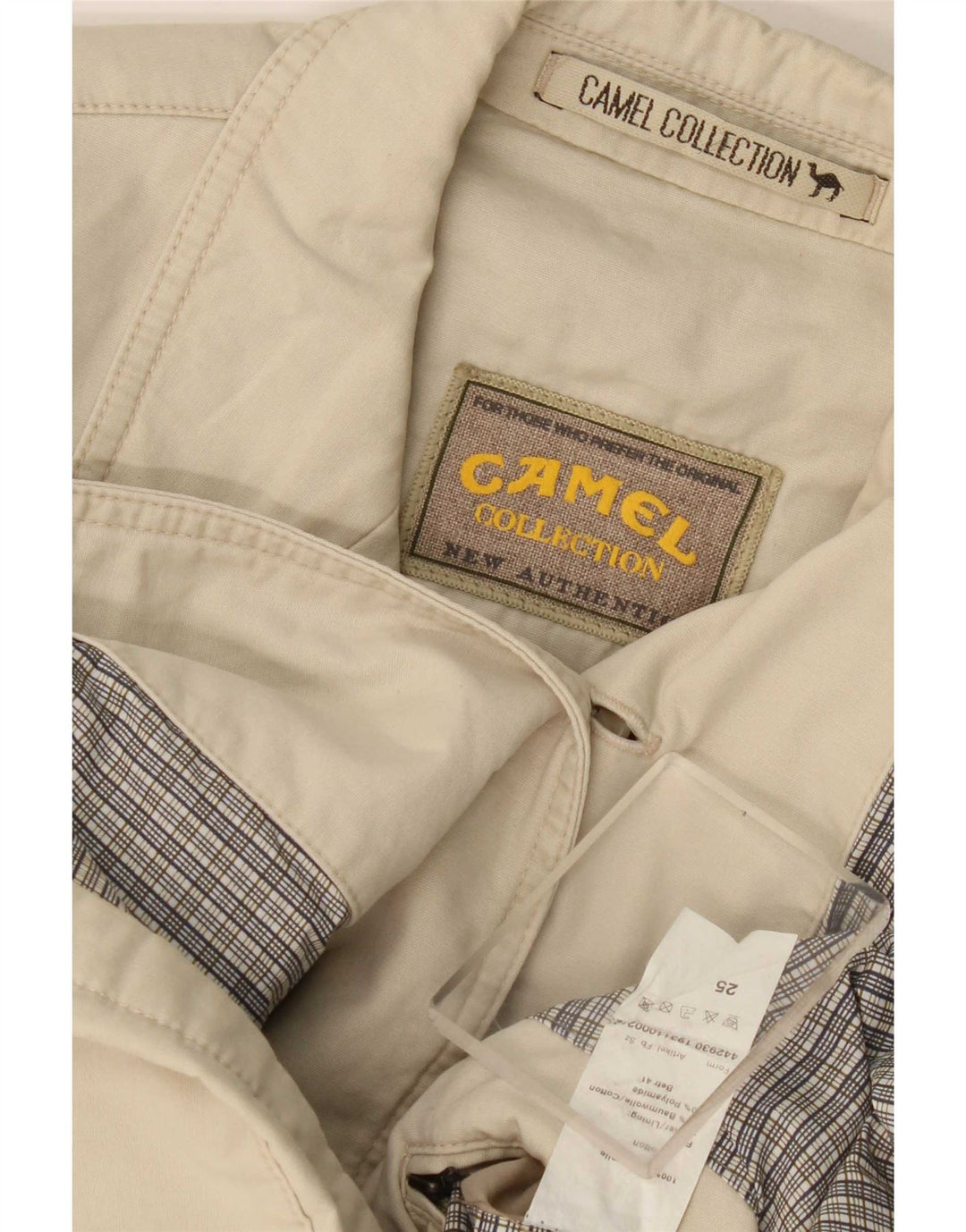 Camel Active Herren-Blazer mit 3 Knöpfen, Gr. 40, Größe L, Beige, Baumwolle