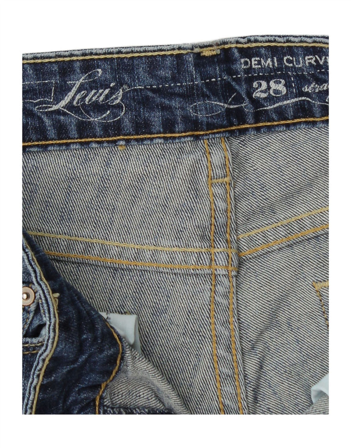 LEVI'S Womens Demi Curve Straight Jeans W28 L30 Blue