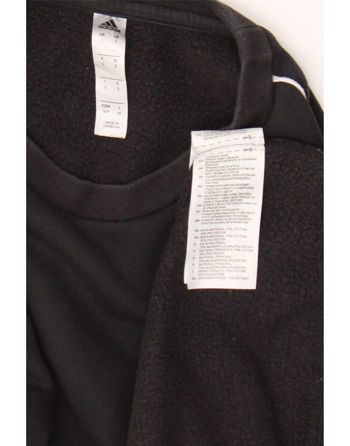 Adidas Herren Sweatshirt Pullover Small Schwarz Baumwolle