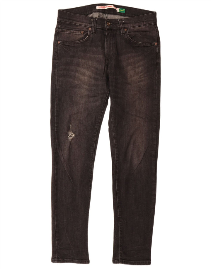 Carrera Herren Distressed Slim Jeans W31 L32 Graue Baumwolle