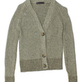 MARKS & SPENCER Womens Cardigan Sweater UK 10 Small Green Cotton Vintage Marks & Spencer and Second-Hand Marks & Spencer from Messina Hembry 