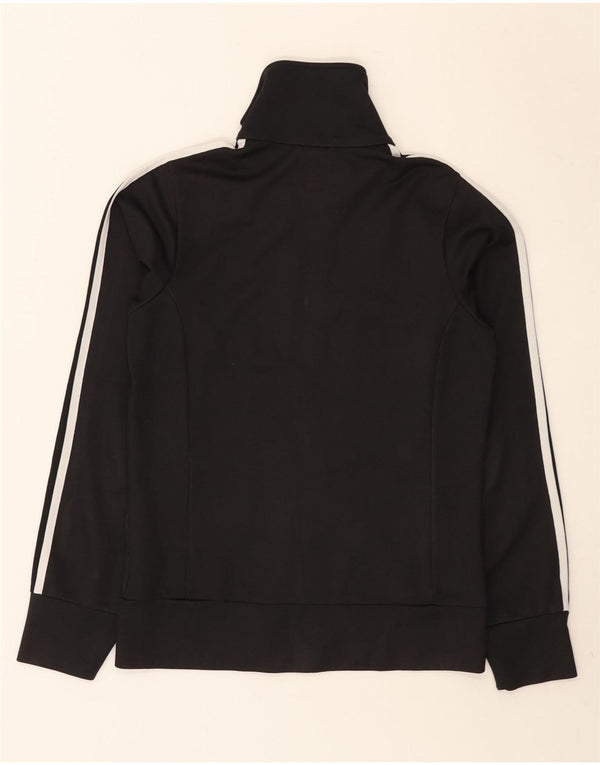 Adidas Damen Trainingsanzug Top Jacke IT 42 Medium Schwarz Baumwolle