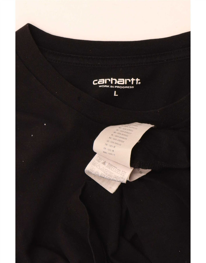 Carhartt Herren T-Shirt Top Large Schwarz Baumwolle
