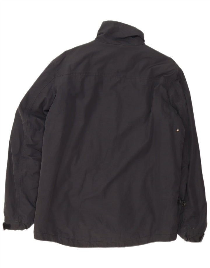Napapijri Herren-Windbreaker-Jacke, UK 40, Größe L, Schwarz, Baumwolle