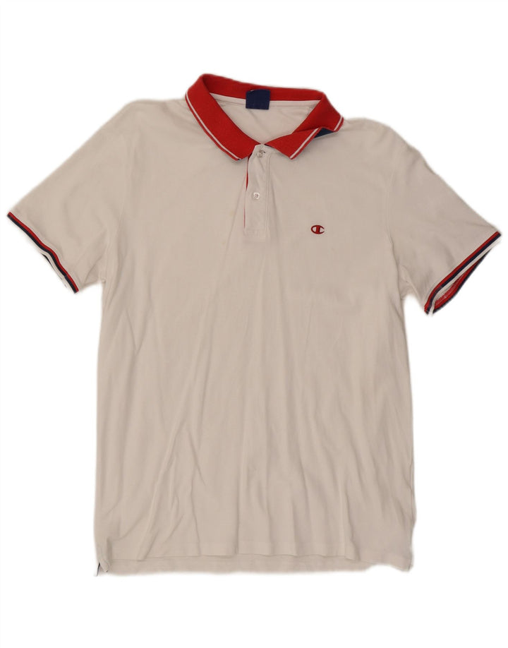 Champion Herren Rugby-Poloshirt XL Weiß