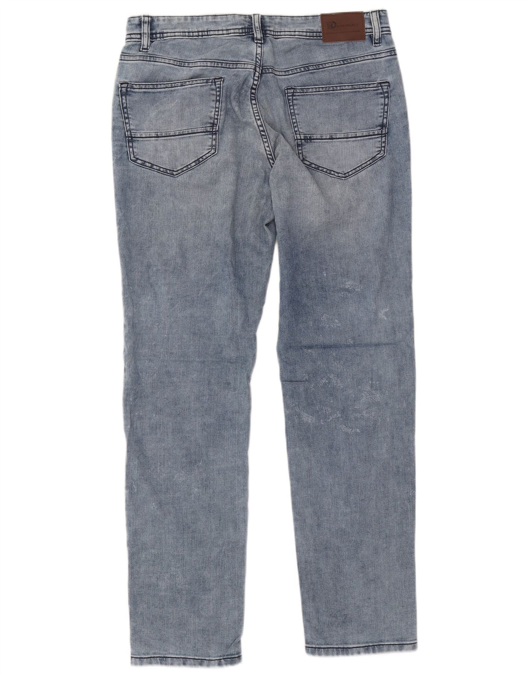 Dack's Damen Tapered Jeans IT 48 XL W34 L32 Blaue Baumwolle