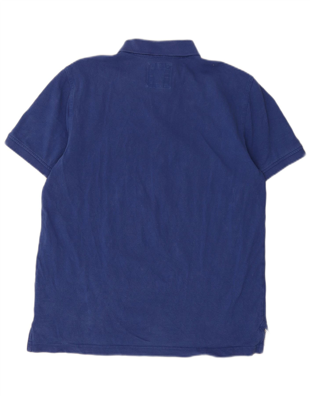 Crew Clothing Herren-Poloshirt, groß, blaue Baumwolle
