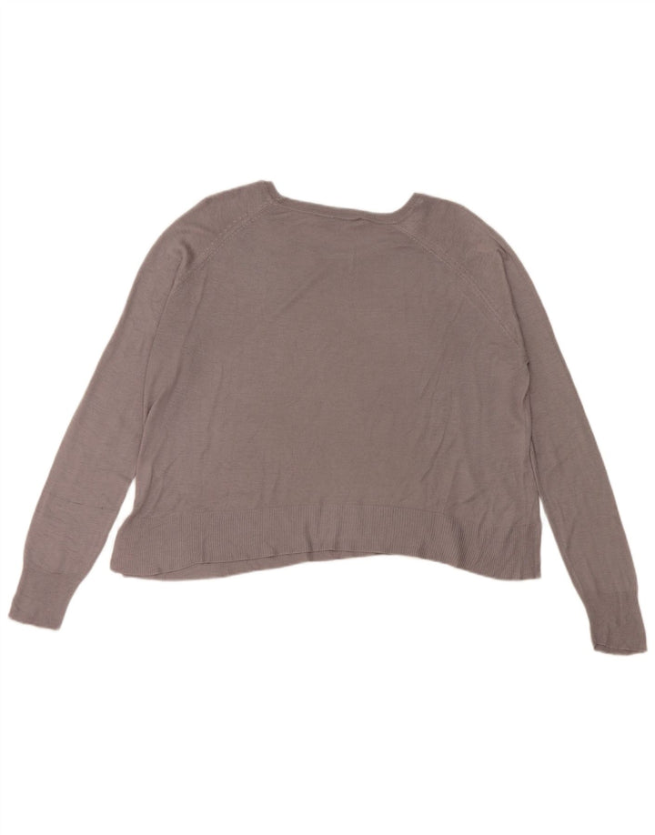 Zara Damen-Blusenoberteil in Übergröße, Gr. 10, Größe S, graue Viskose