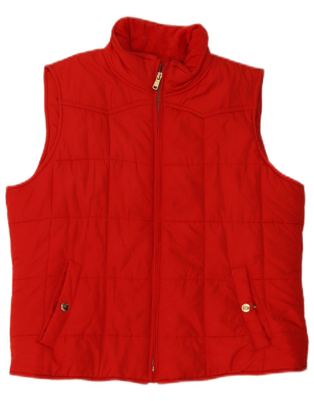 Gepolsterte Damenweste von Chaps, UK 16, Größe L, Rot, Polyester