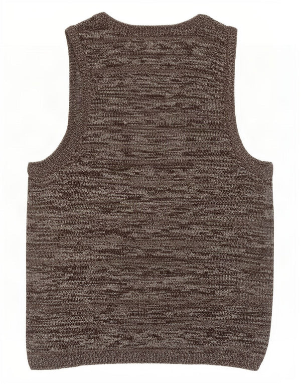 Zara Herren-Tanktop, groß, grau geflecktes Acryl