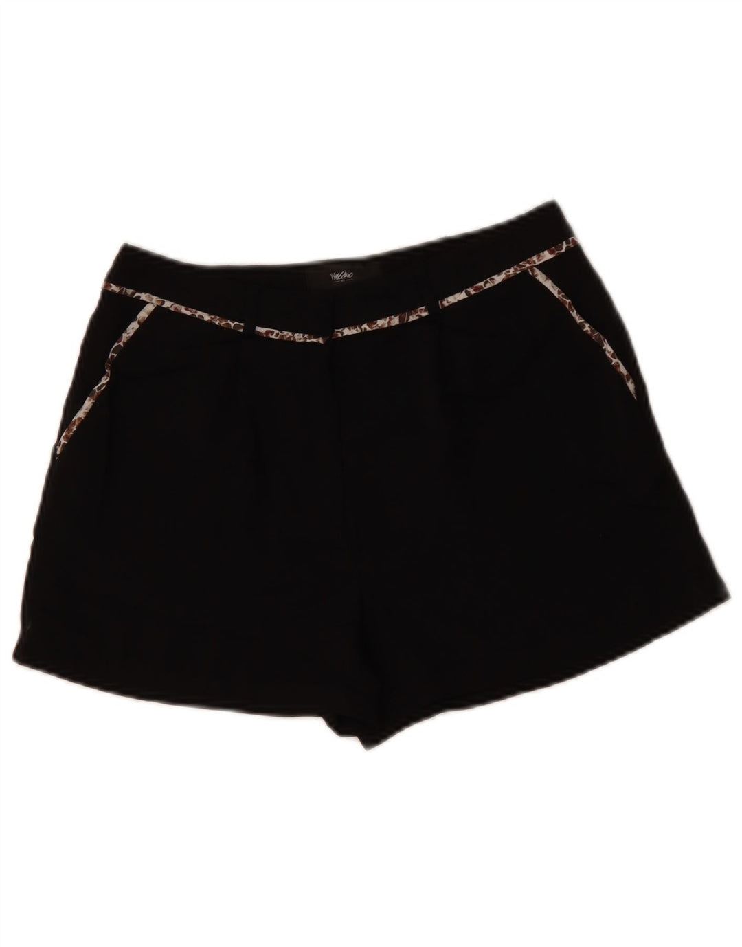 MOSSIMO Damen Chino-Shorts US 2 XS W28 Schwarz Polyester