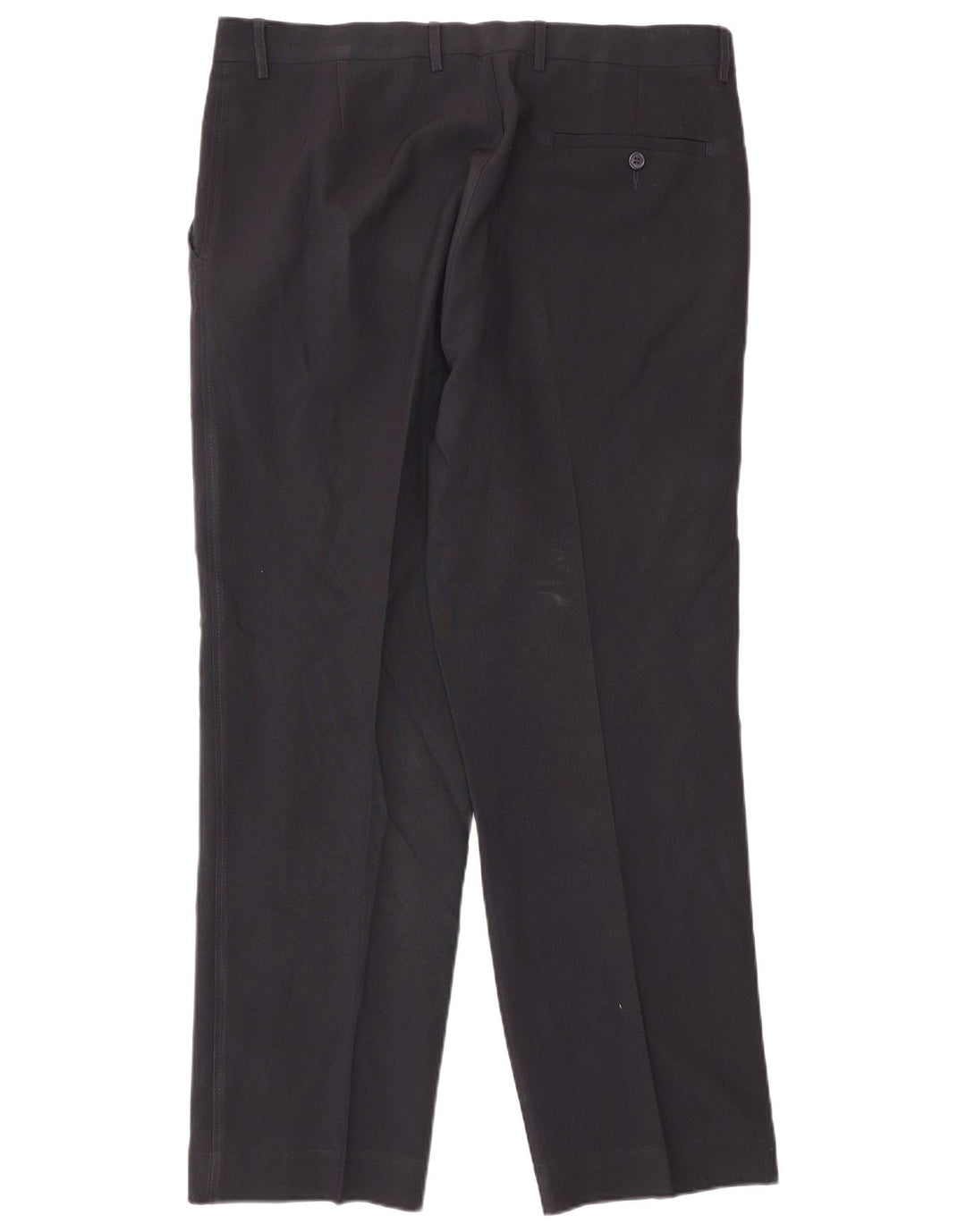 Gerade Herren-Anzughose von Marks & Spencer, W36, L31, marineblaues Polyester