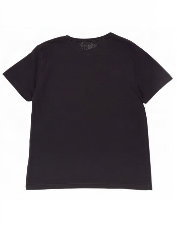 Tommy Hilfiger Herren T-Shirt Top Large Marineblau Baumwolle