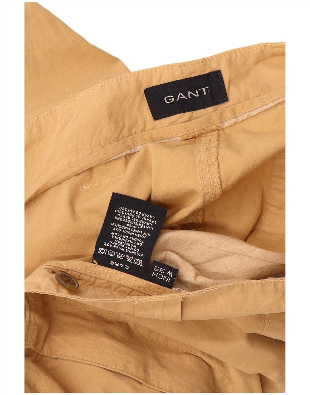 Gant Herren Cargoshorts W35 Large Beige Baumwolle