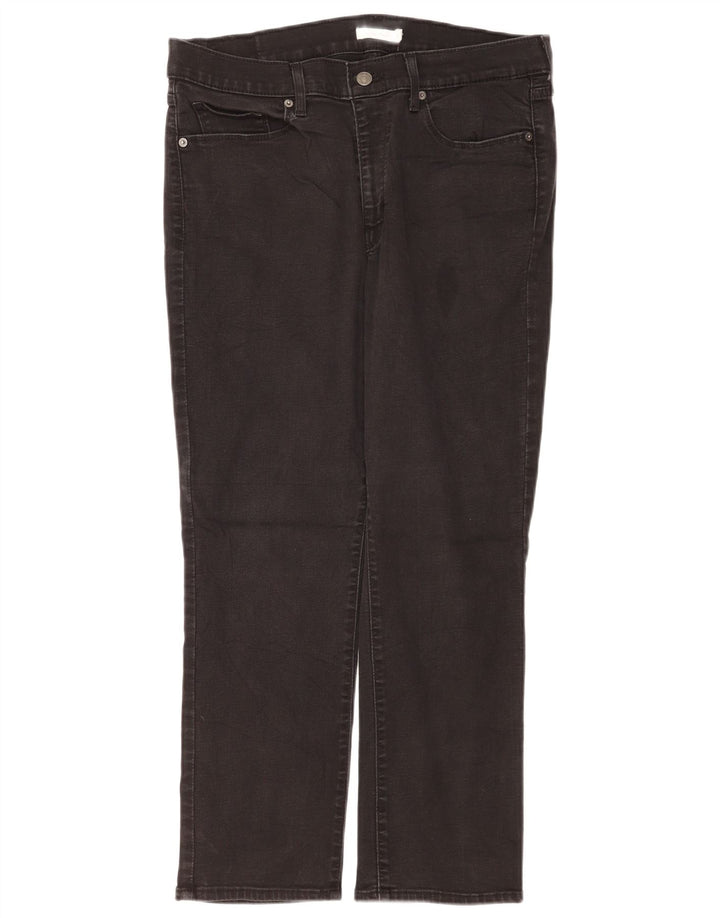 Levi's Damen Classic Straight Jeans US 14 XL W32 L28 Schwarz
