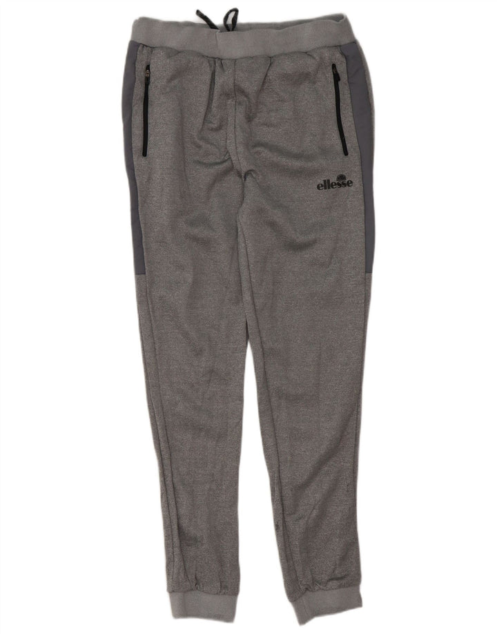 Ellesse Herren-Trainingshose, Jogginghose, großes grau geflecktes Polyester