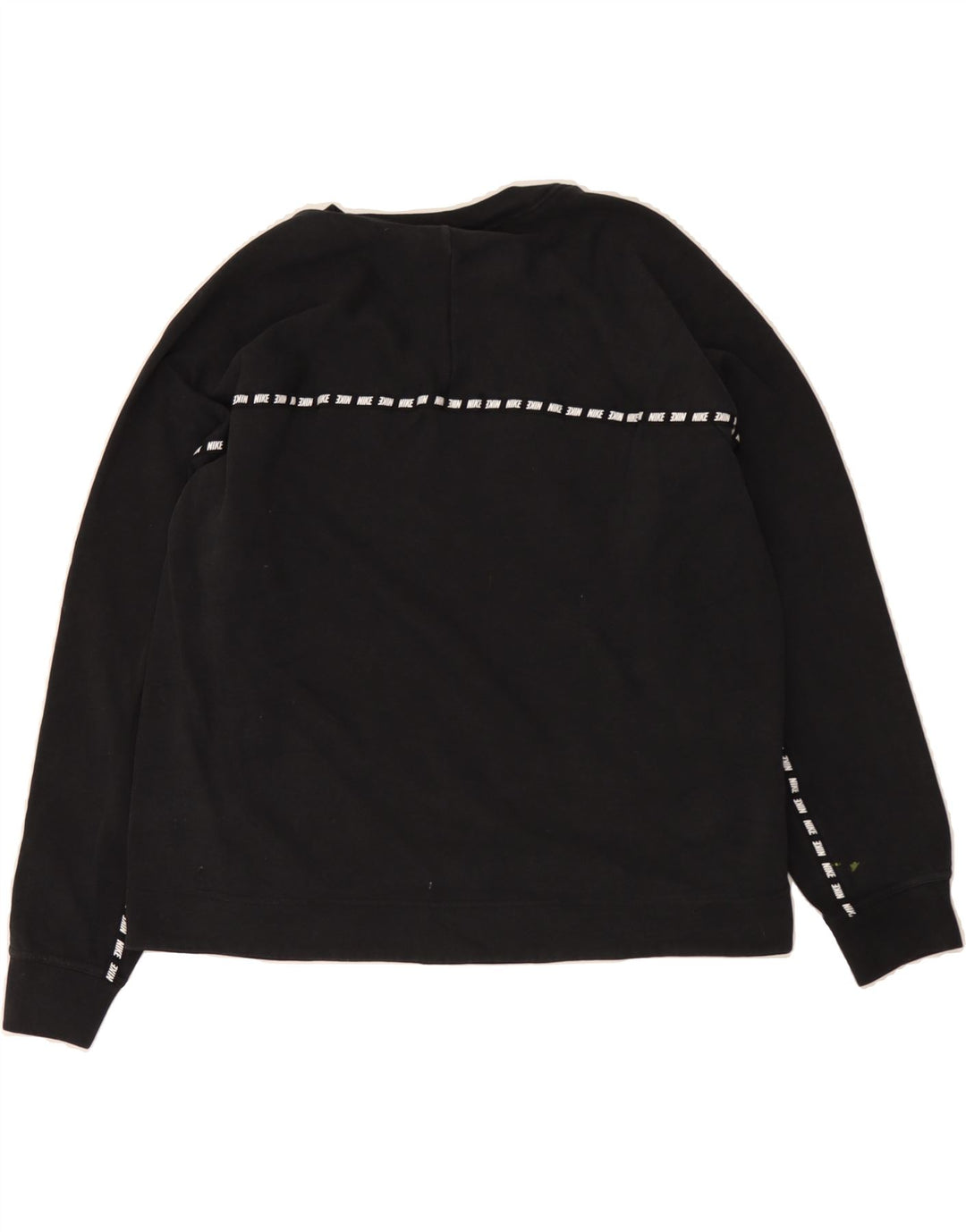 NIKE Womens Graphic Sweatshirt Jumper UK 16 Large Black Cotton Vintage Nike and Second-Hand Nike from Messina Hembry 