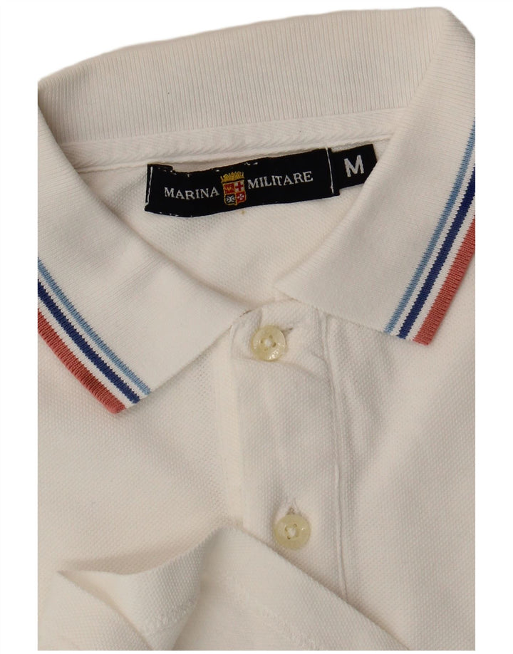 Marina Militare Herren Poloshirt Mittelweiß