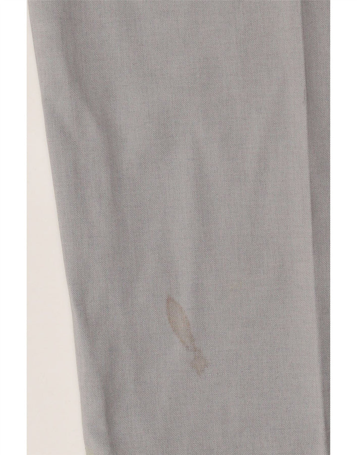 Farah Herren gerade Chinohose W42 L29 Grau Polyester