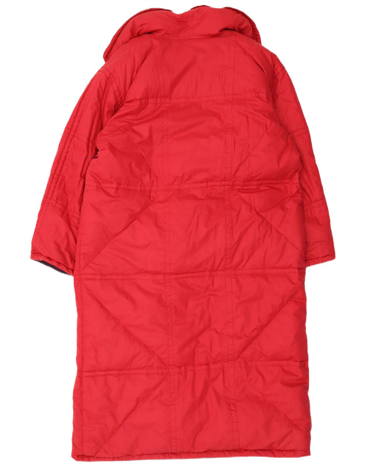 HEAD Damen Übergroßer, wendbarer, wattierter Mantel IT 48 XL, rote Baumwolle