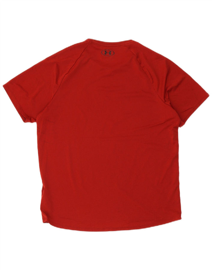 Under Armour Herren T-Shirt Top Large Rot Polyester