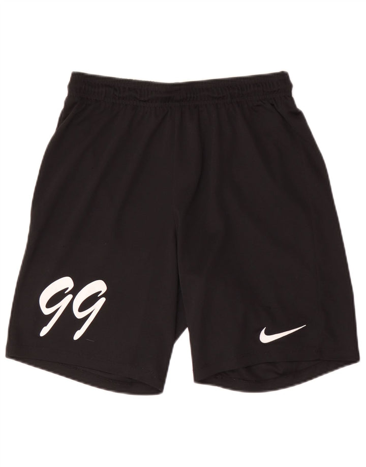 NIKE Herren Dri Fit Graphic Sport Shorts Mittelschwarzes Polyester