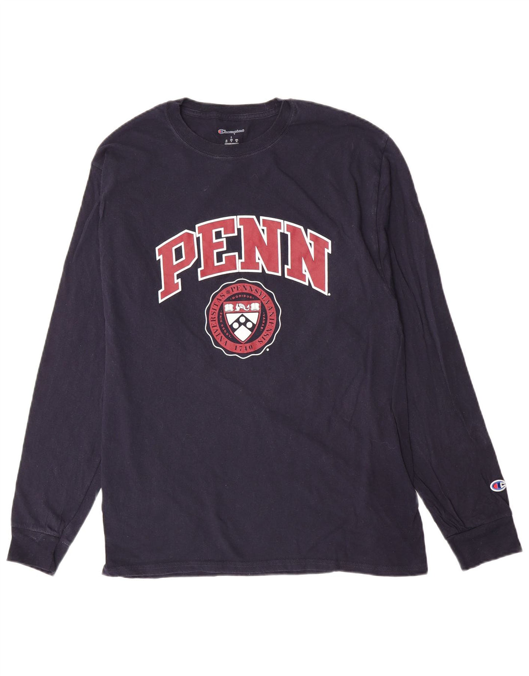 Champion Herren Penn Graphic Top Langarm Large Marineblau