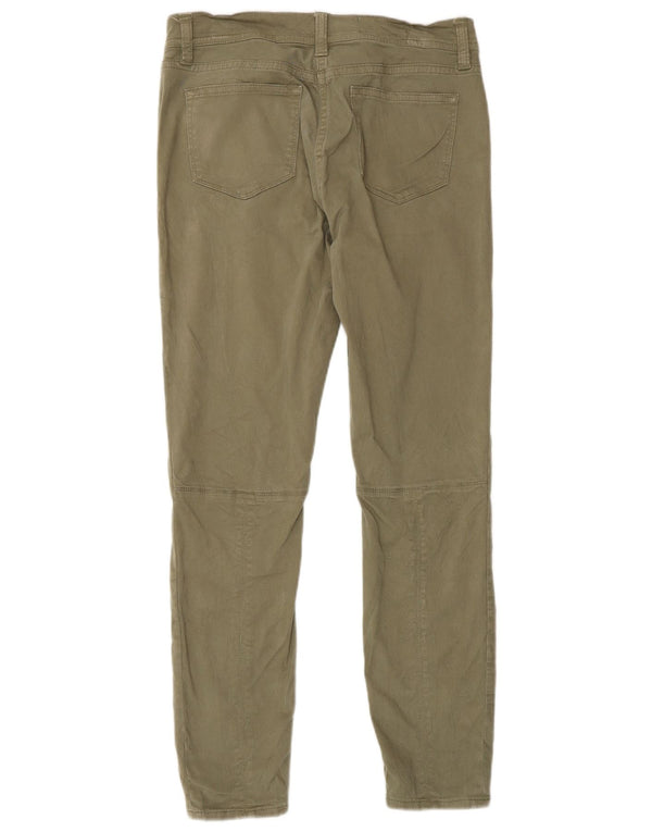 J. Crew Damen Skinny Chinohose W26 L26 Grüne Baumwolle