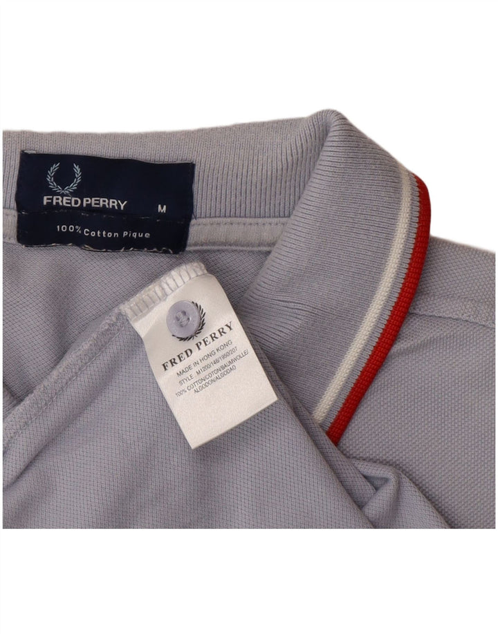 Fred Perry Herren-Poloshirt aus mittelgrauer Baumwolle