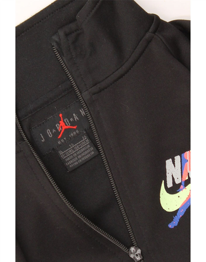 Jordan Boys Graphic Trainingsanzug-Top-Jacke, 13–14 Jahre, XL, Schwarz