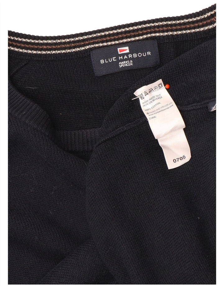 Marks & Spencer Herren Autograph Pullover mit U-Boot-Ausschnitt, mittelgroß, Marineblau