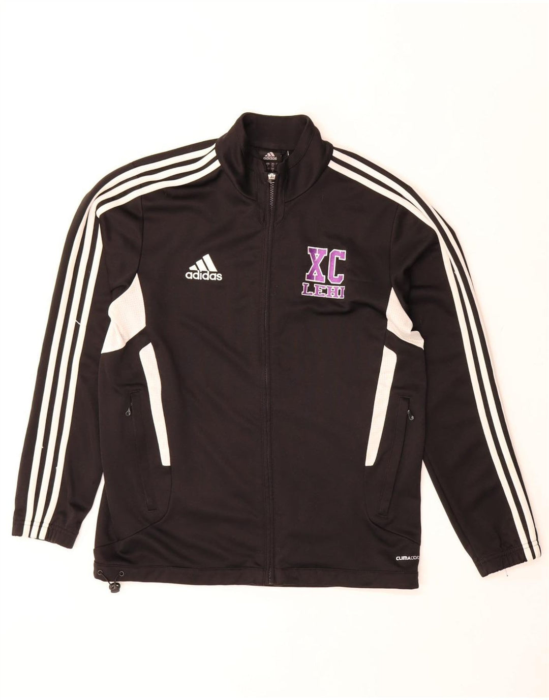 Adidas Herren Climacool Trainingsanzug Top Jacke UK 36/38 Small Schwarz Colourblock