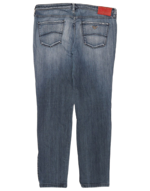 Emporio Armani Damen Slim Jeans W30 L28 Blaue Baumwolle