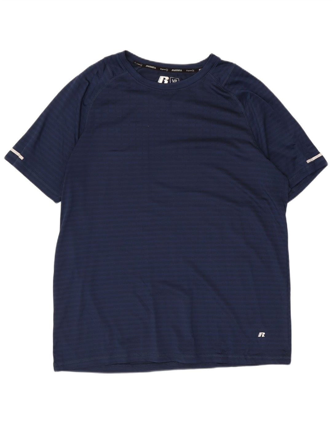 Russell Athletic Herren-T-Shirt, groß, marineblau, gestreift, Polyester