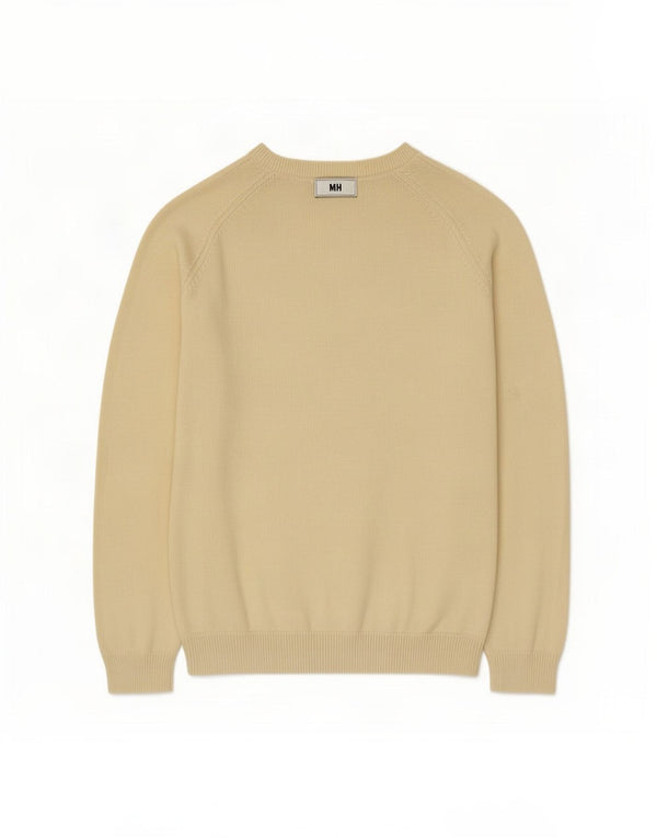 Zara Damen Übergroßer Pullover mit U-Boot-Ausschnitt, UK 14, mittelgelbe Baumwolle
