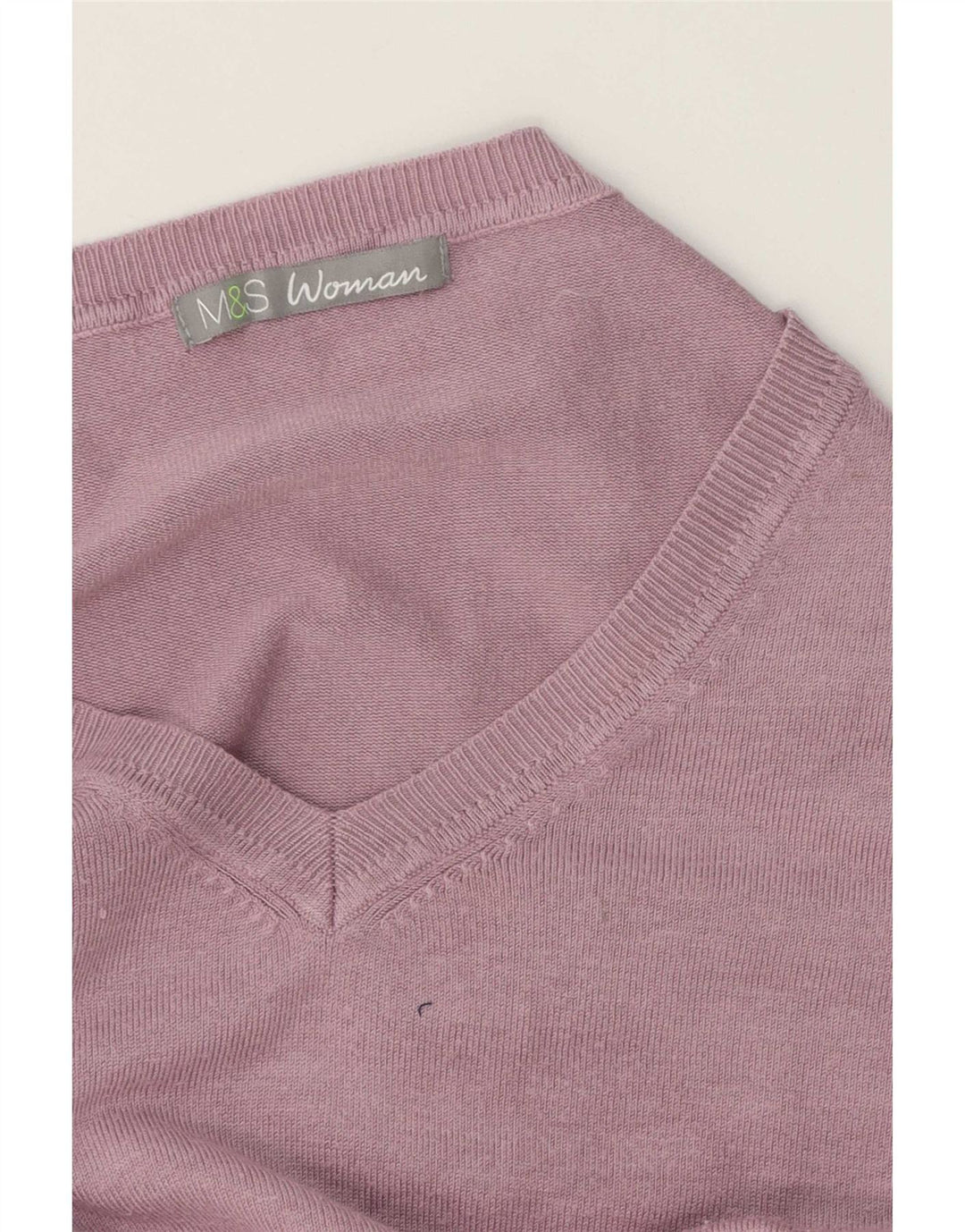 Marks & Spencer Damen-Pullover mit V-Ausschnitt, Gr. 40, Größe L, Lila