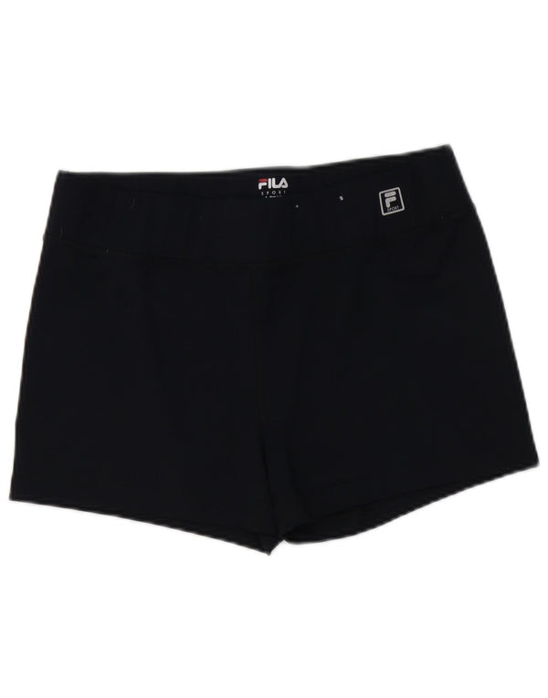 FILA Damen Sportshorts UK 14 Large Marineblau Polyester
