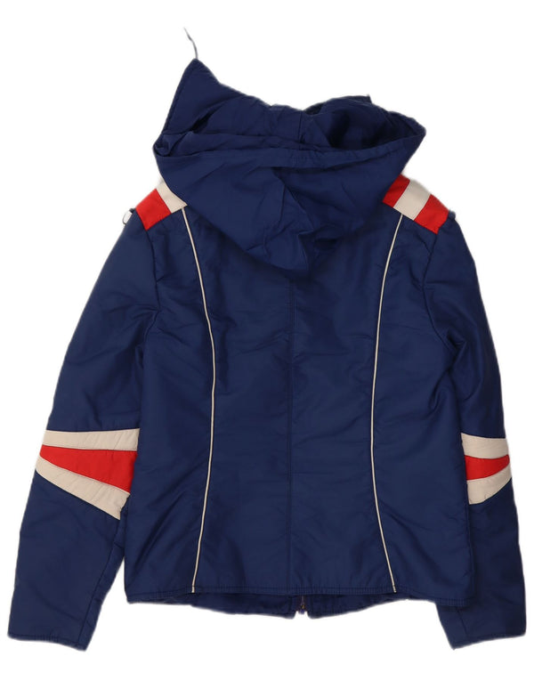 Silvretta Damen Skijacke mit Kapuze IT 42 Medium Navy Blue Colourblock
