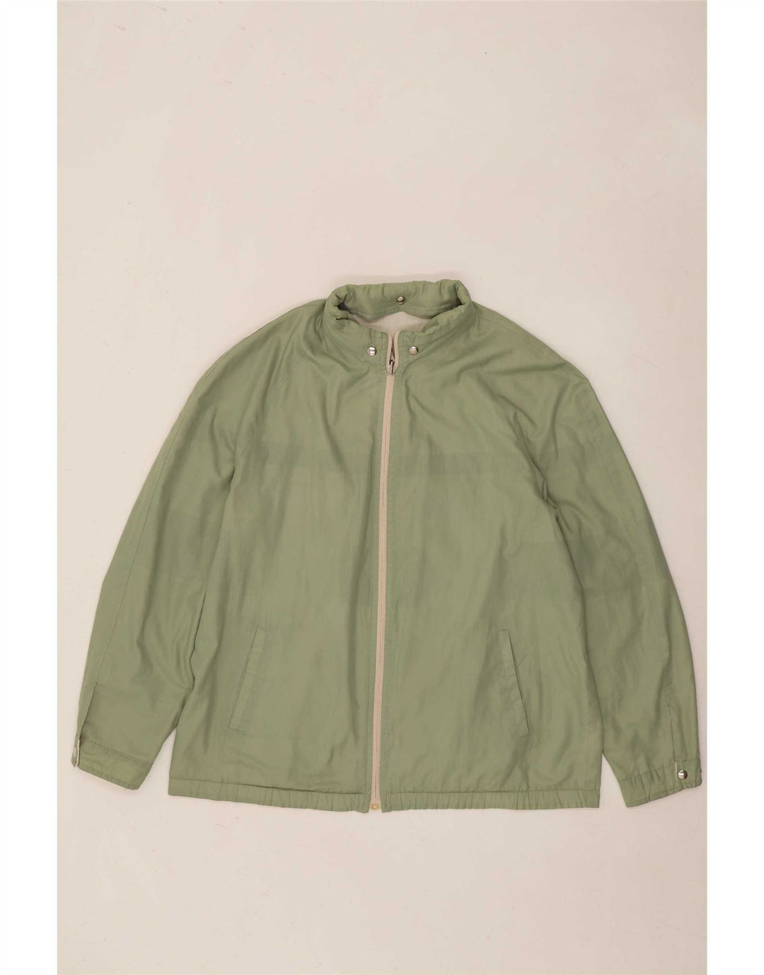 Vintage Herren Kapuzen-Wendejacke IT 52 XL Grüner Farbblock