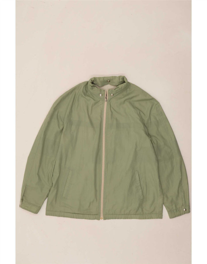 Vintage Herren Kapuzen-Wendejacke IT 52 XL Grüner Farbblock