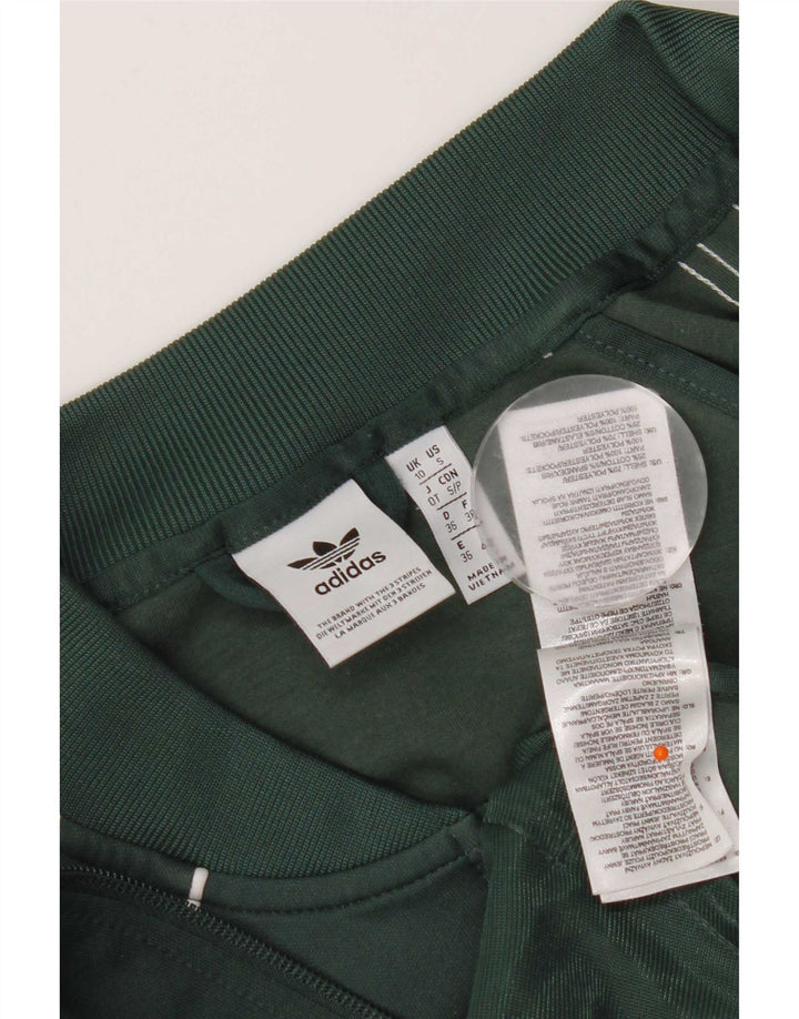Adidas Damen-Trainingsanzug mit normaler Passform, Top-Jacke, Gr. 10, klein, grün, Polyester